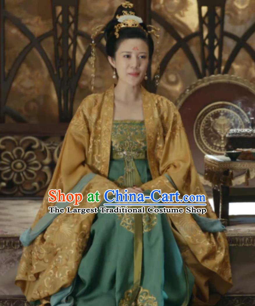 TV Series The Promise of Chang An Queen He Lan Yun Qi Dress Ancient China Hanfu Chinese Traditional Tang Dynasty Court Empress Clothing