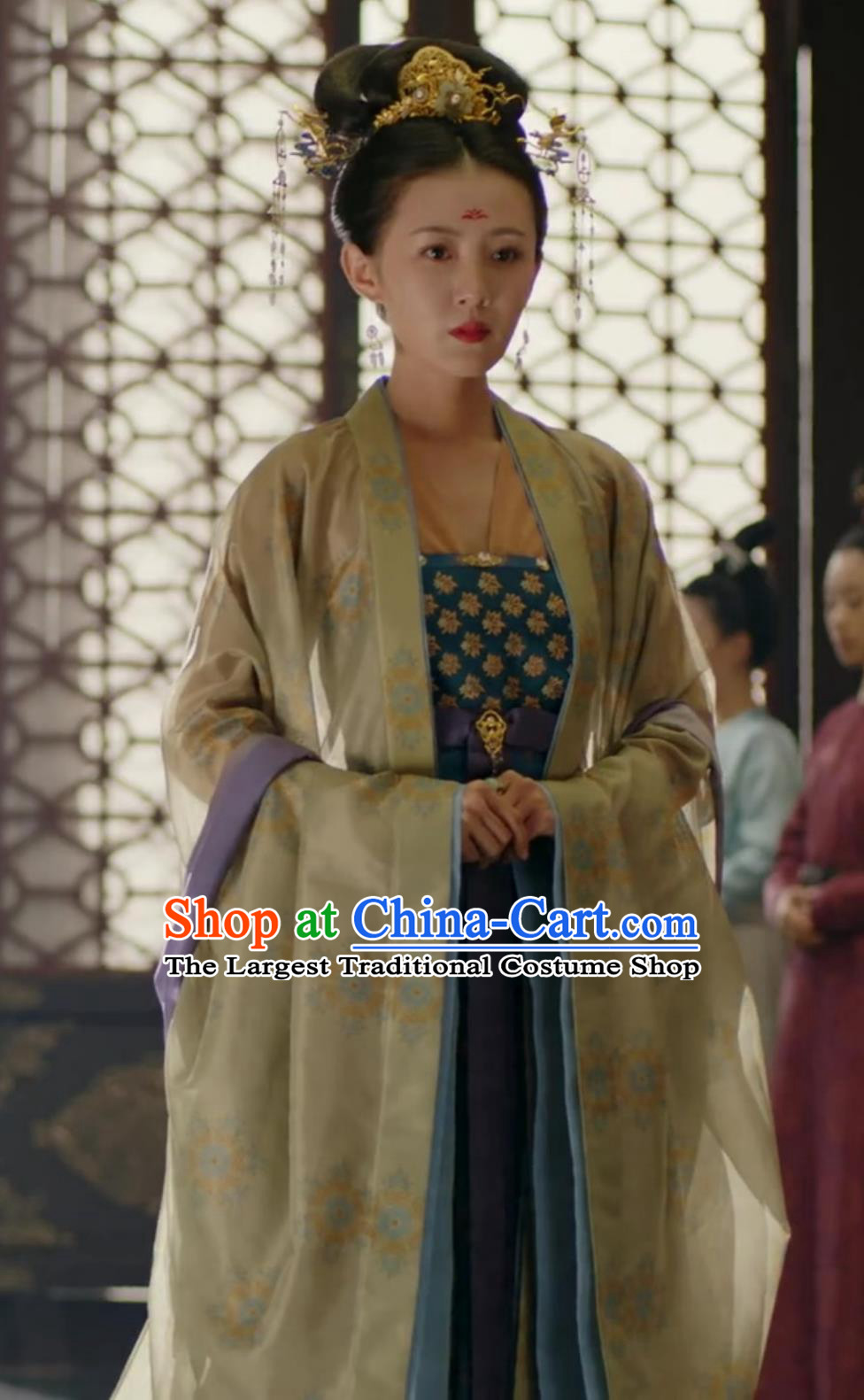 TV Series The Promise of Chang An Consort Qiao Dress Ancient China Hanfu Chinese Traditional Song Dynasty Court Woman Clothing