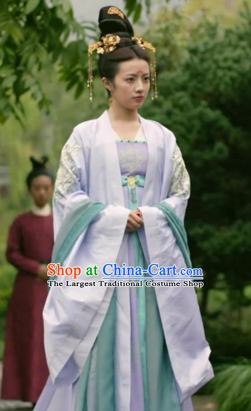 Chinese Traditional Song Dynasty Princess Clothing TV Series The Promise of Chang An Rani Su Yu Ying Dress Ancient China Female Hanfu