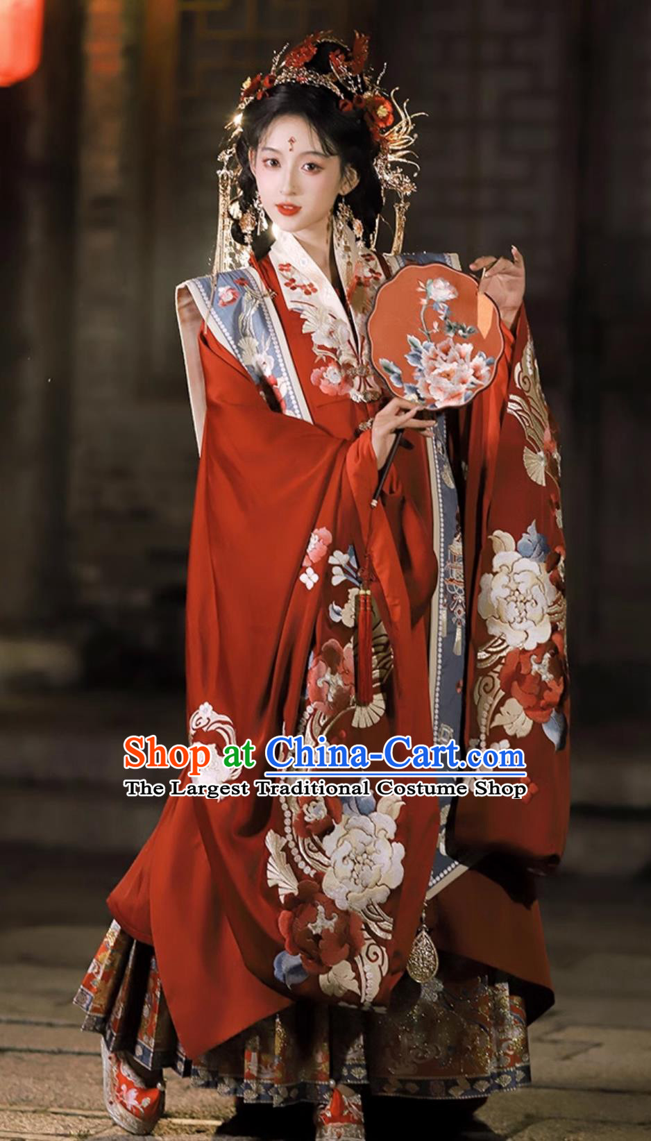 Ancient China Wedding Costumes Chinese Ming Dynasty Empress Clothing Traditional Hanfu Bride Xua Pei Jade Robe