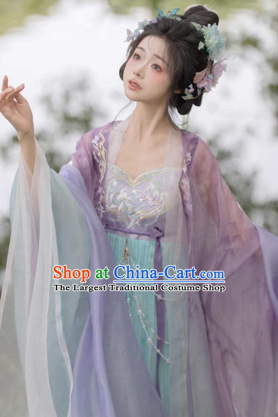 Chinese Song Dynasty Princess Clothing Ancient China Goddess Costumes Traditional Hanfu Embroidered Dresses