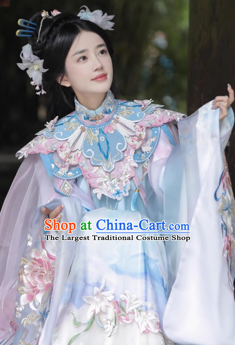 Chinese Ming Dynasty Royal Princess Clothing Ancient China Noble Woman Costumes Traditional Hanfu Embroidered Attire Complete Set