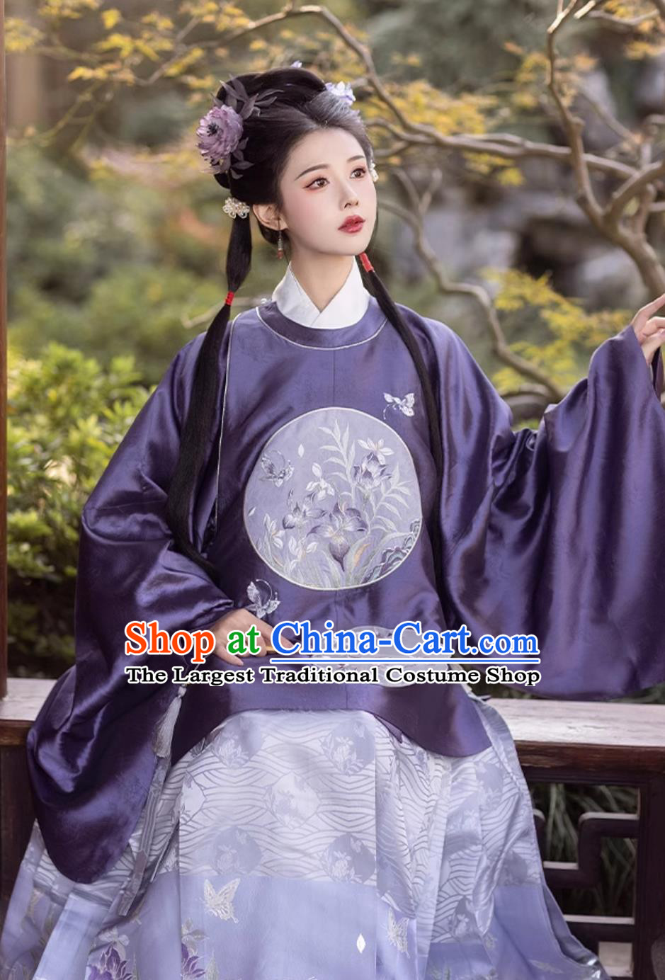 Ancient China Princess Clothing Chinese Ming Dynasty Embroidered Jacket and Skirt Traditional Winter Hanfu