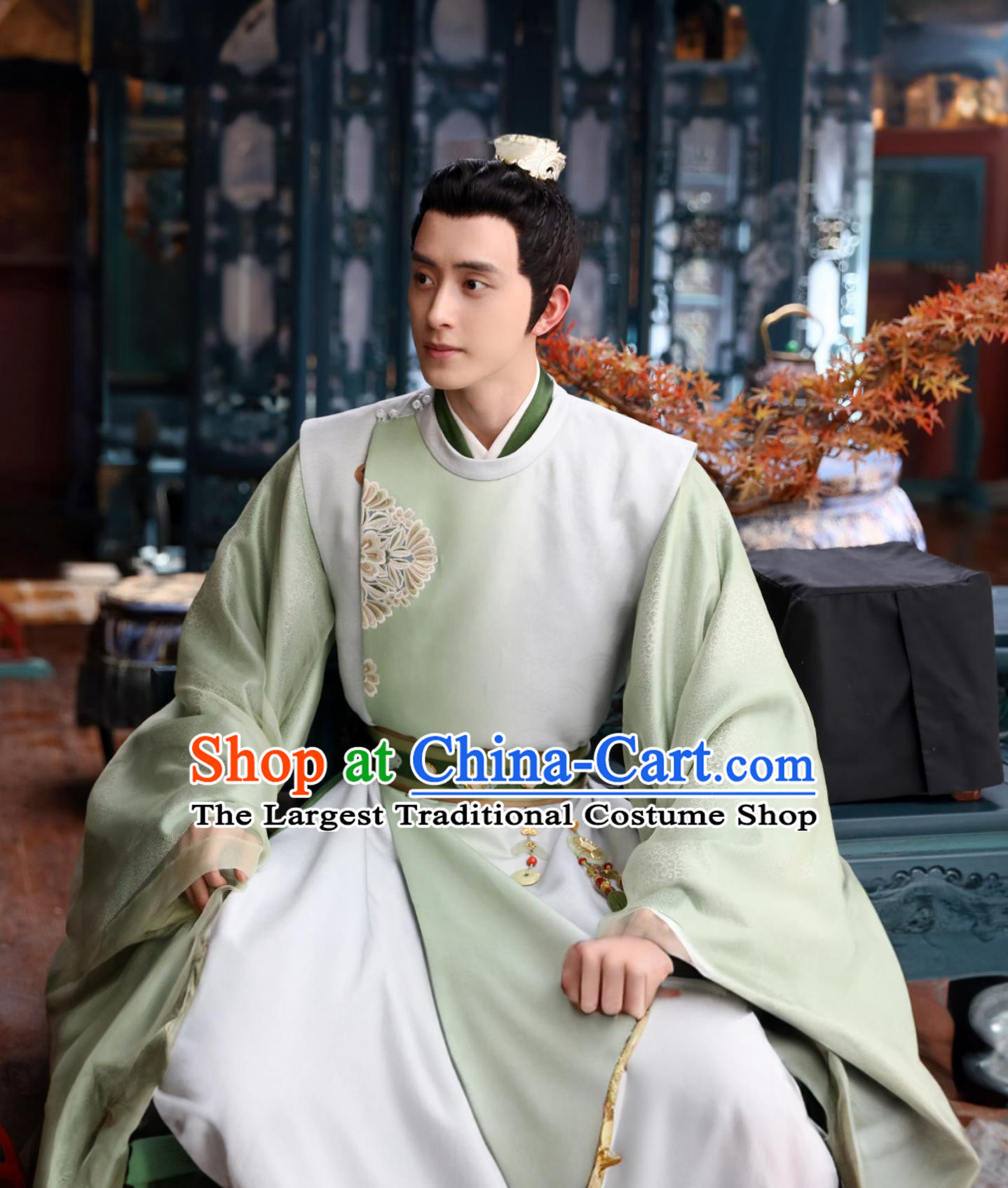 Chinese Hanfu Online Shop Romantic TV Series Wrong Carriage Right Groom Ancient Noble Childe Qi Tian Lei Garment Costumes