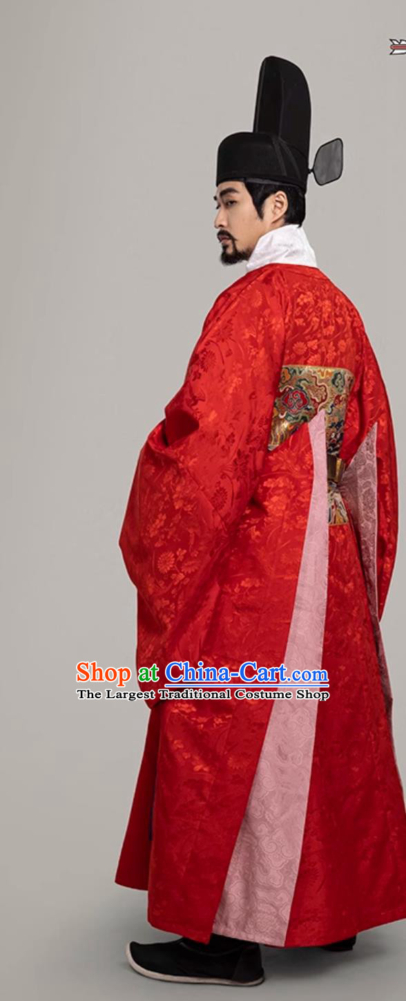 Ancient Chinese Grand Military Officer Clothing Traditional Hanfu Online Shop Red Ming Dynasty Official Lion Robe