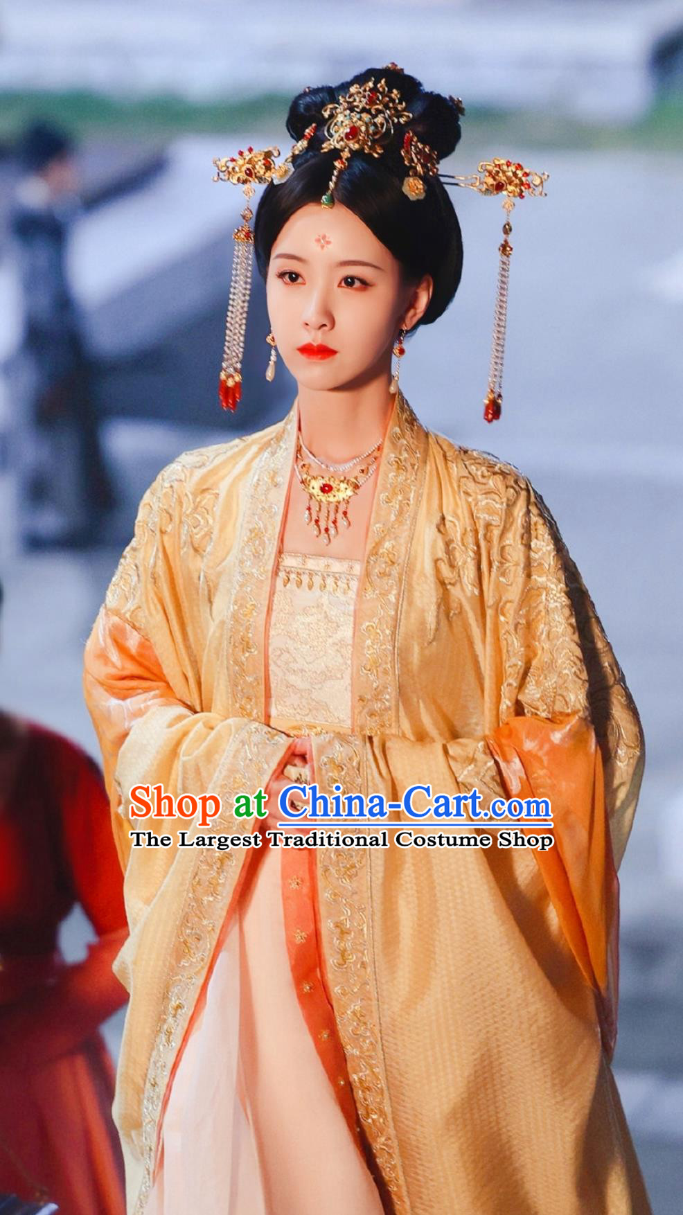 China Ancient Court Queen Clothing  TV Series A Journey To Love Empress Xiao Yan Dress