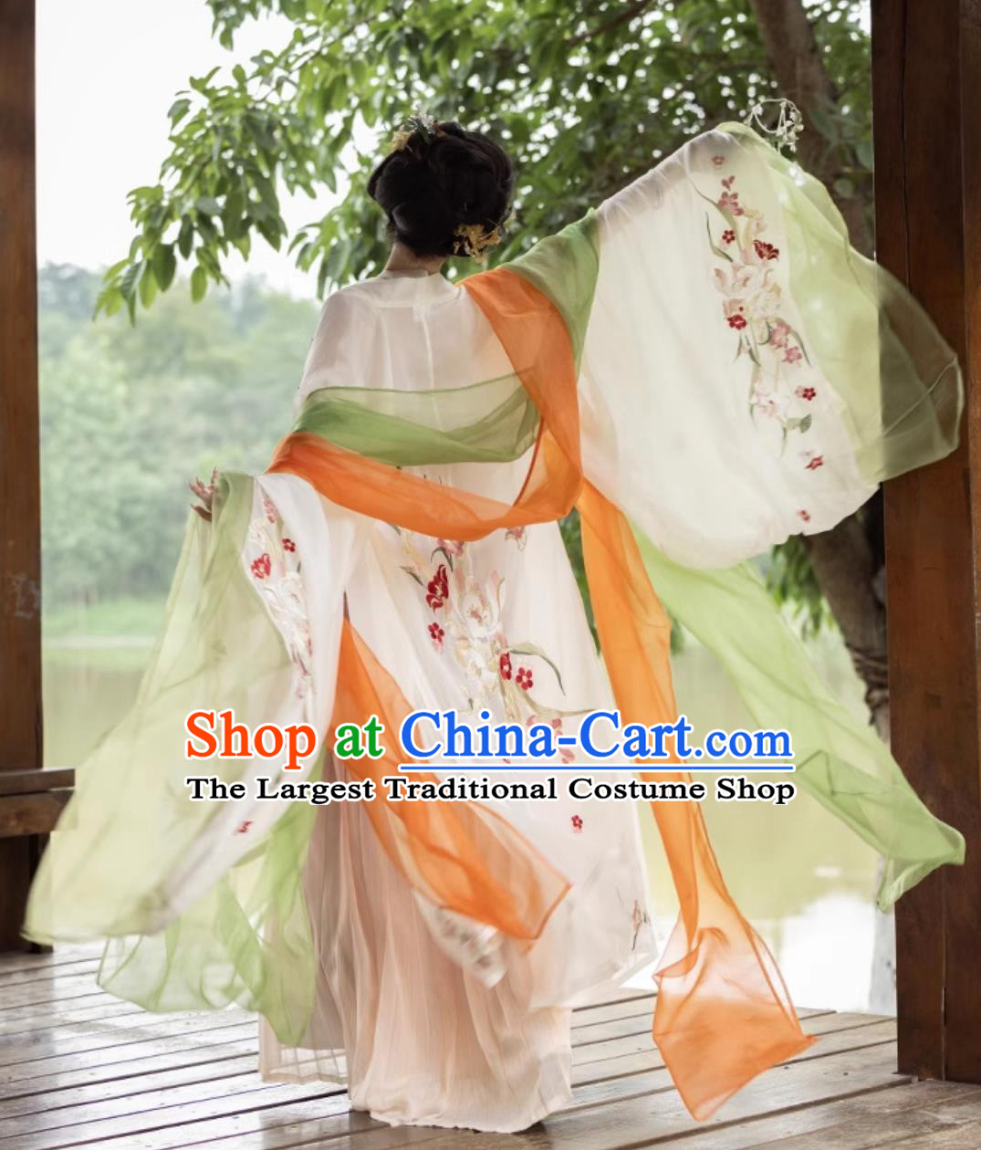 China Tang Dynasty Court Woman Dress Ancient Empress Clothing Traditional Hanfu