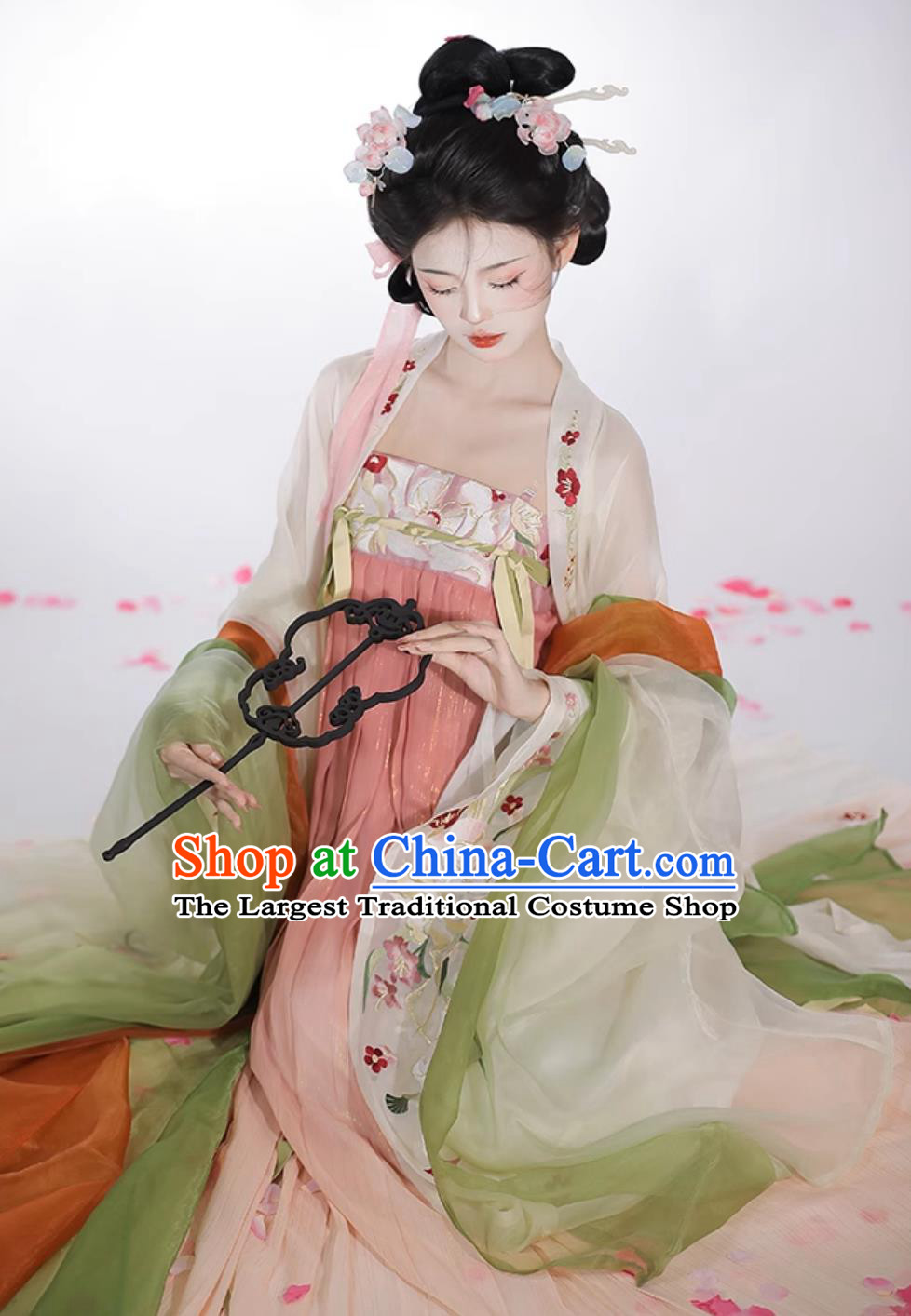 China Tang Dynasty Court Woman Dress Ancient Empress Clothing Traditional Hanfu