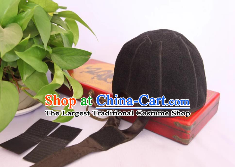 China Sichuan Opera Face Changing Inner Hat Double Layer Thickened Headwear with Small Ears