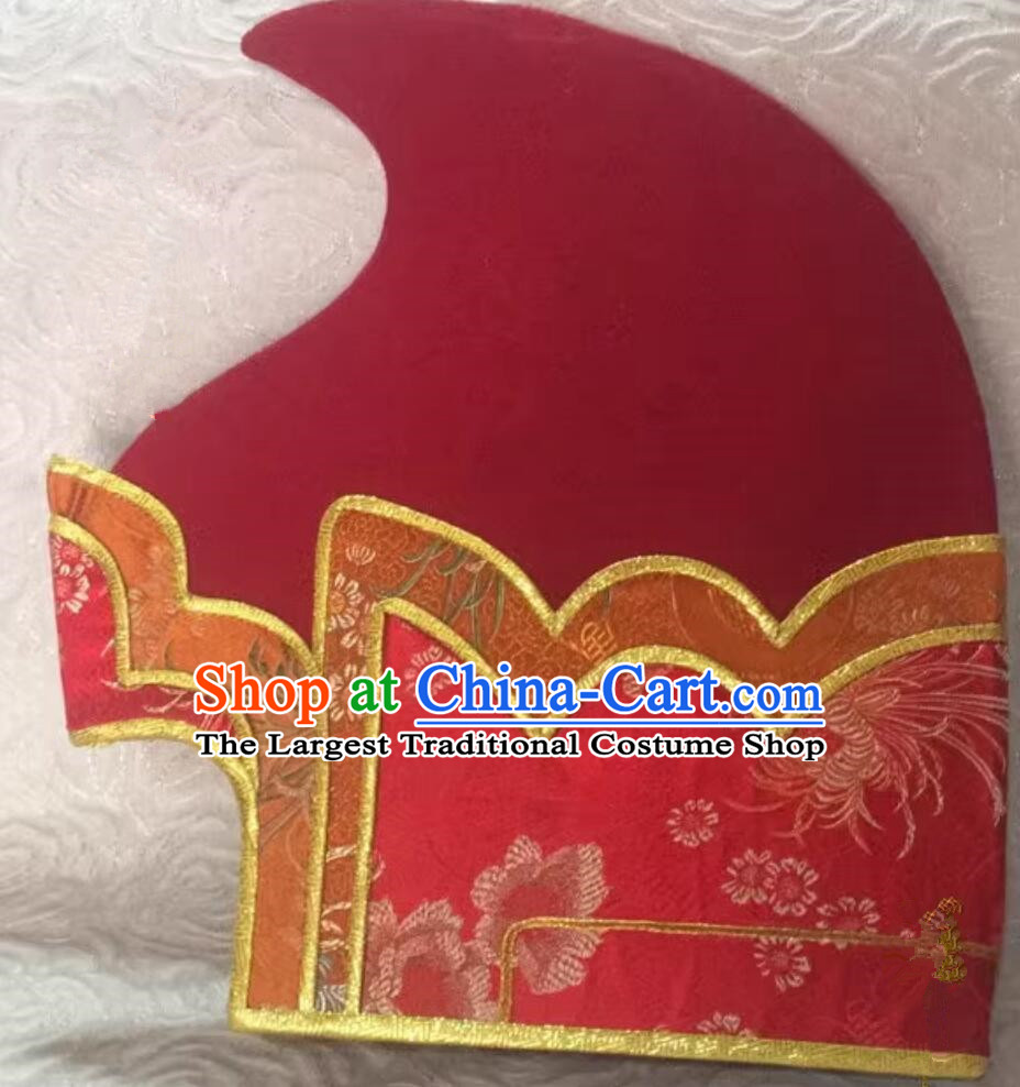 Traditional Tibetan Monk Mater Hat Handmade China Xizang Lama Headwear