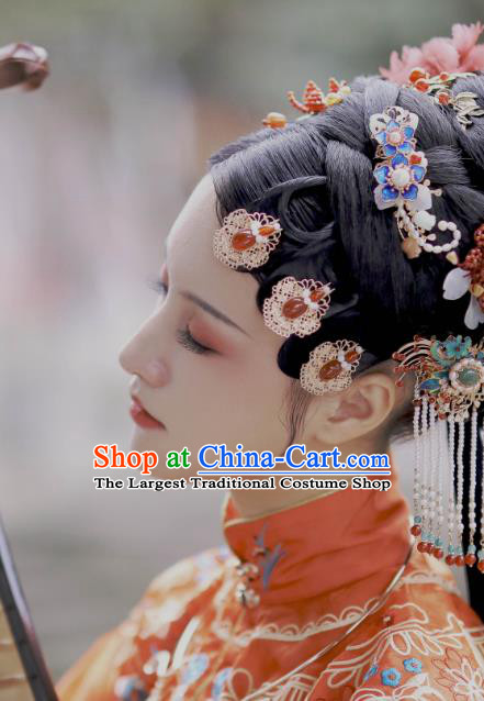 Handmade Tang Dynasty Hair Clip Traditional Chinese Hanfu Hair Jewelry China Ancient Princess Hairpin