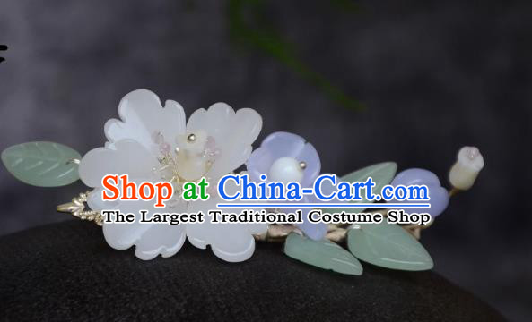 Traditional Chinese Hanfu Hair Jewelry China Ancient Princess Hairpin Handmade Song Dynasty Flower Hair Stick