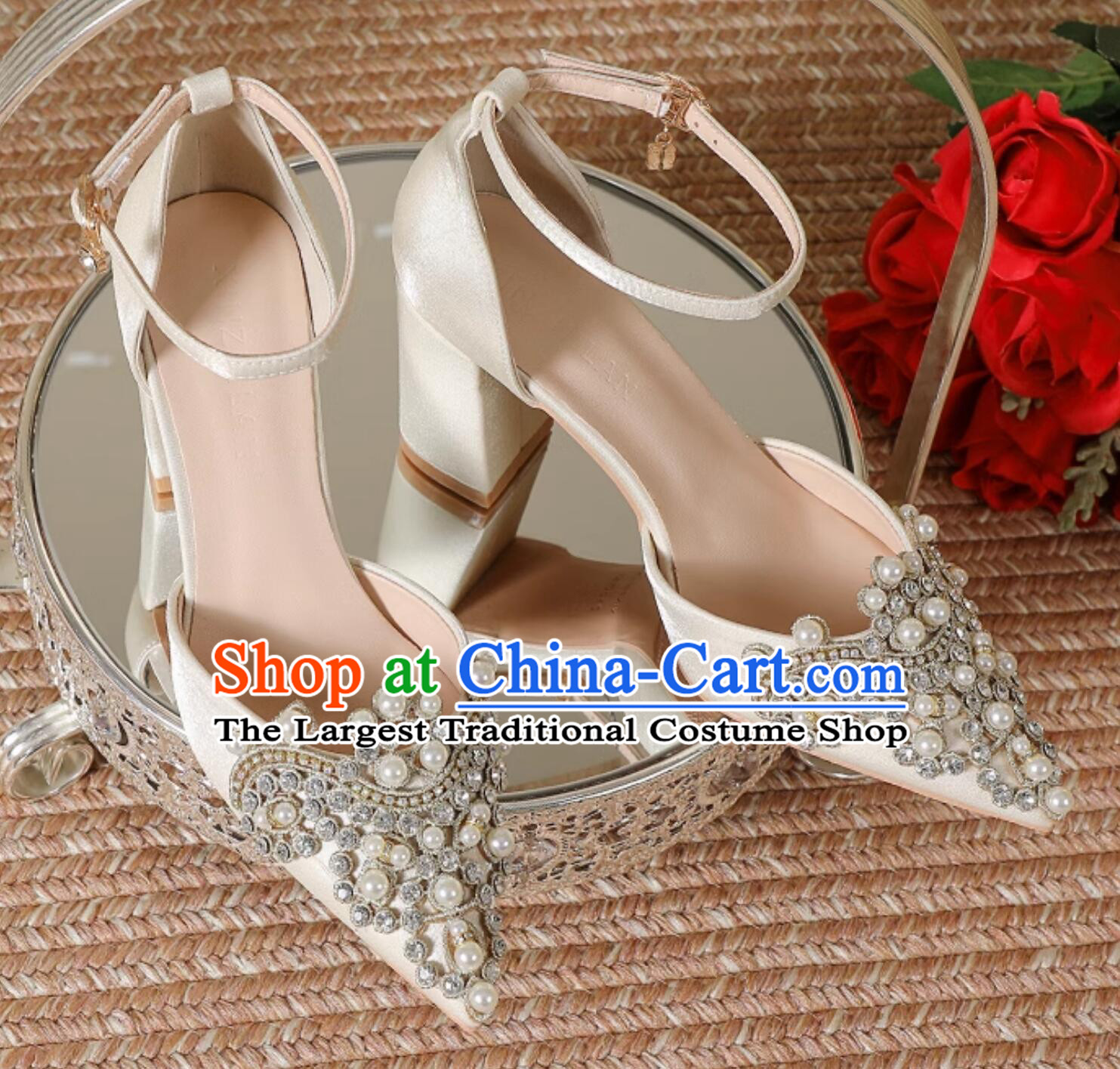 Champagne Wedding Shoes French Fashion Shoes cm Heeled Shoes Bride Shoes