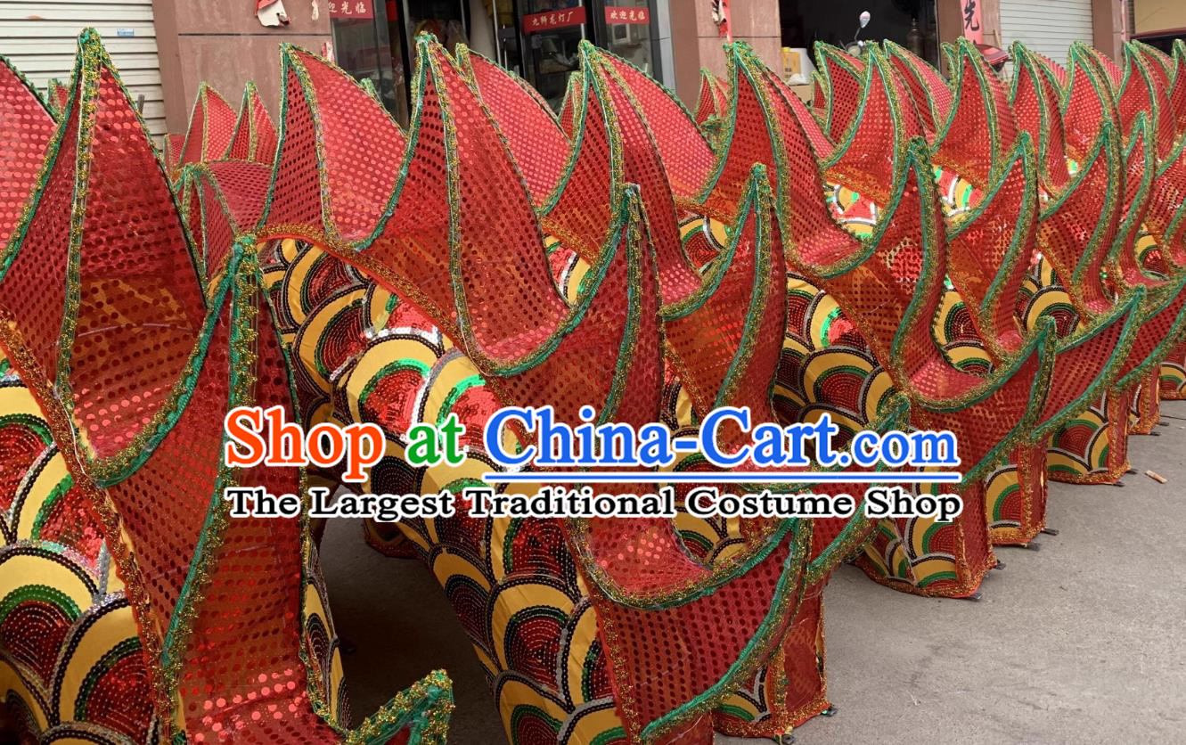 Handmade Lantern Festival Bench Dragon Body Section Chinese Water Dance Dragon Part
