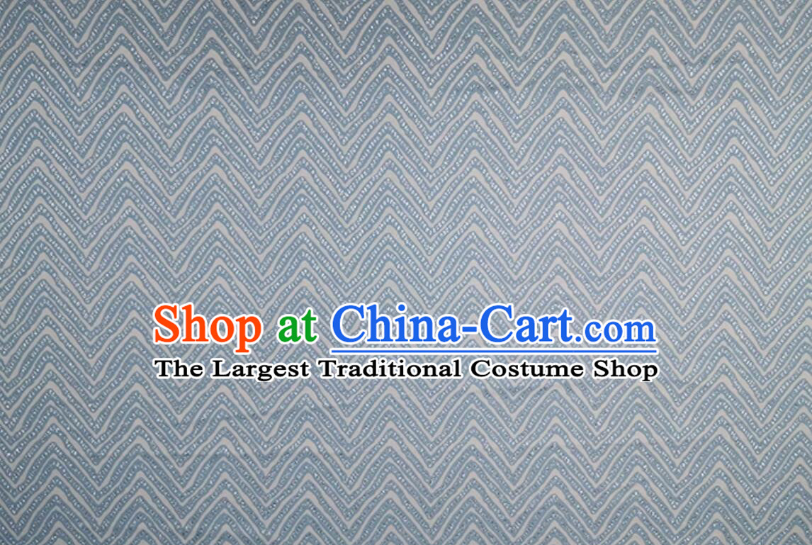 Top Brocade Fabric Dress Coat Cloth Material Classical Wave Pattern Design Fabric