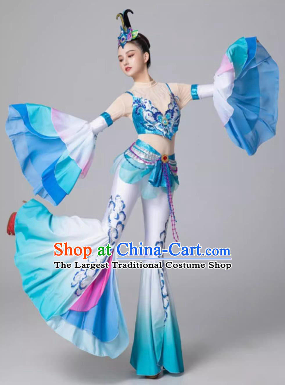 Ancient Chinese Super Immortal Classical Dance Dress Dunhuang Feitian Dance Costume Exotic Performance Clothing