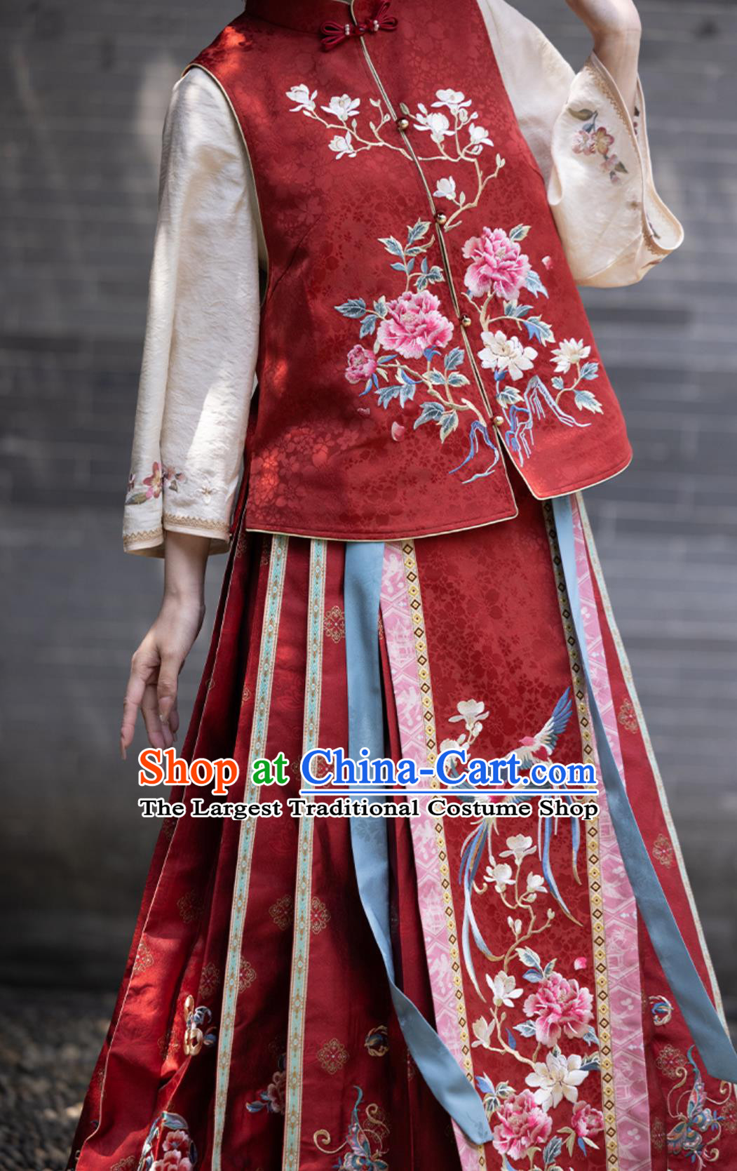 China Traditional Wedding Costume Ancient Chinese Clothing Minguo Bride Attire