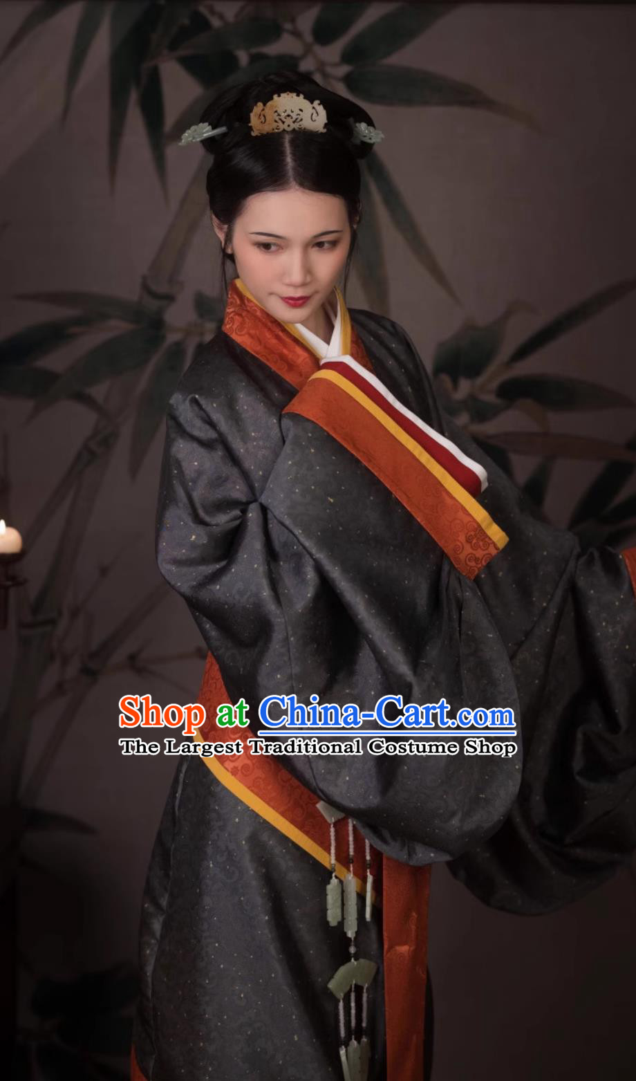 Traditional Women Hanfu Robe China Travel Photography Costume Ancient Chinese Qin Dynasty Empress Clothing