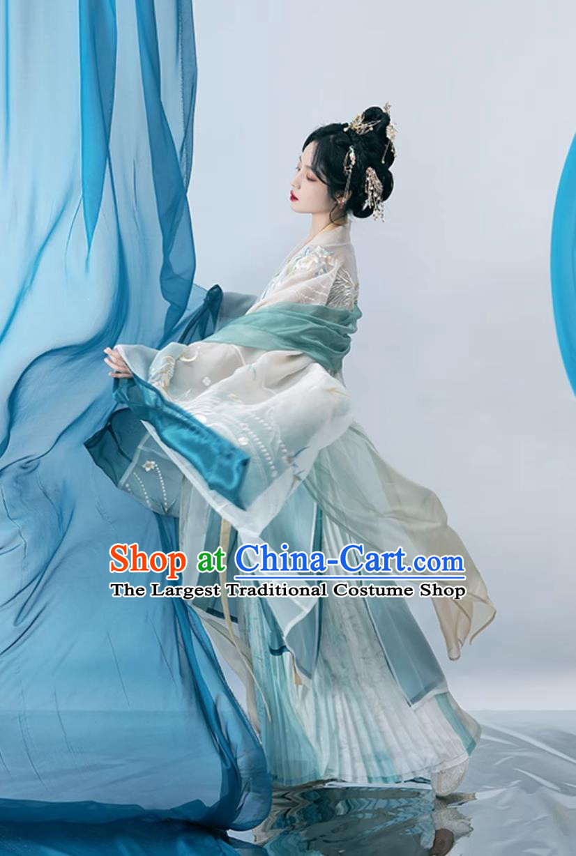 China Travel Photography Costume Ancient Chinese Song Dynasty Princess Clothing Traditional Women Hanfu Dress