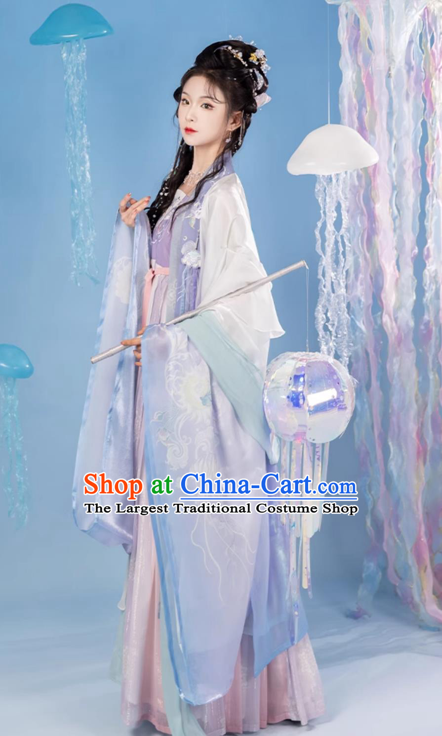 Traditional Women Hanfu Dress China Travel Photography Goddess Costume Ancient Chinese Tang Dynasty Princess Clothing