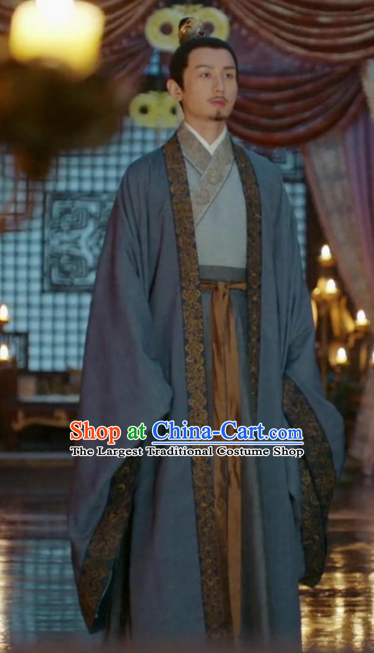 Ancient Chinese Male Clothing China Traditional Hanfu 2020 TV Series The Promise of Chang An Prince Xiao Cheng Xu Garment Costume
