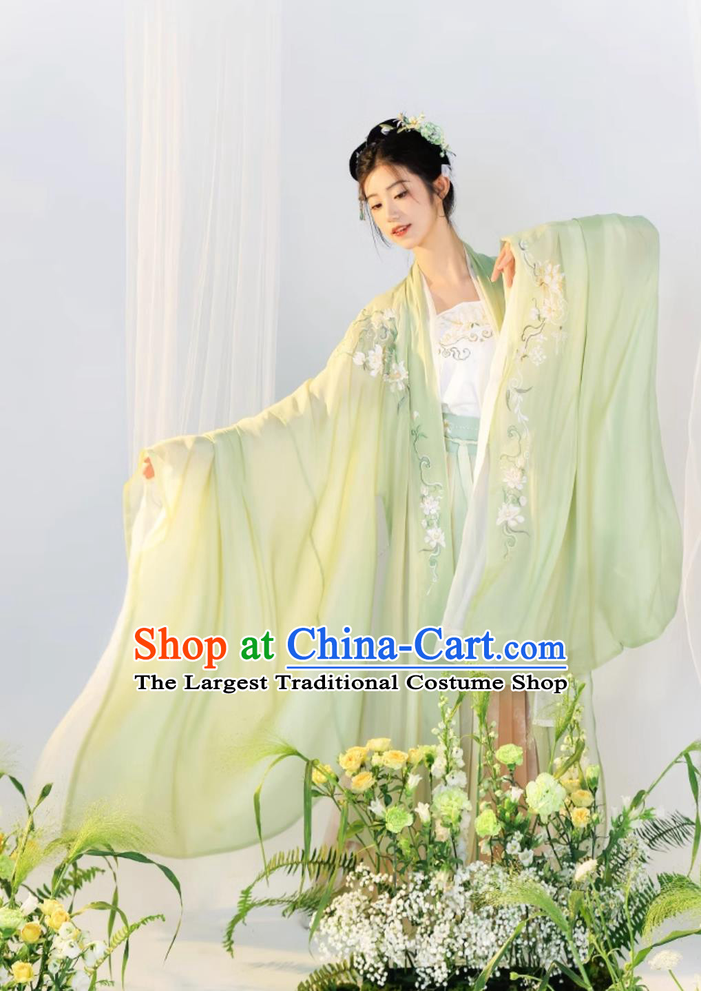 Ancient China Princess Embroidered Clothing Traditional Female Hanfu Chinese Song Dynasty Court Lady Costume