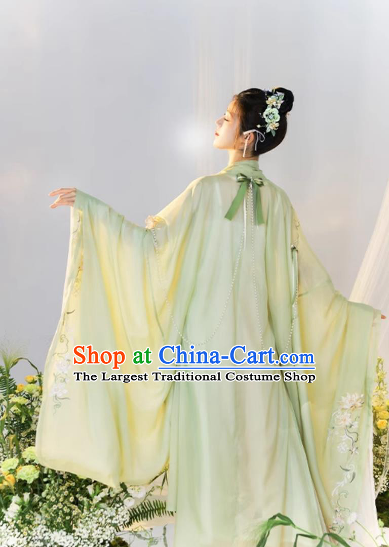 Ancient China Princess Embroidered Clothing Traditional Female Hanfu Chinese Song Dynasty Court Lady Costume