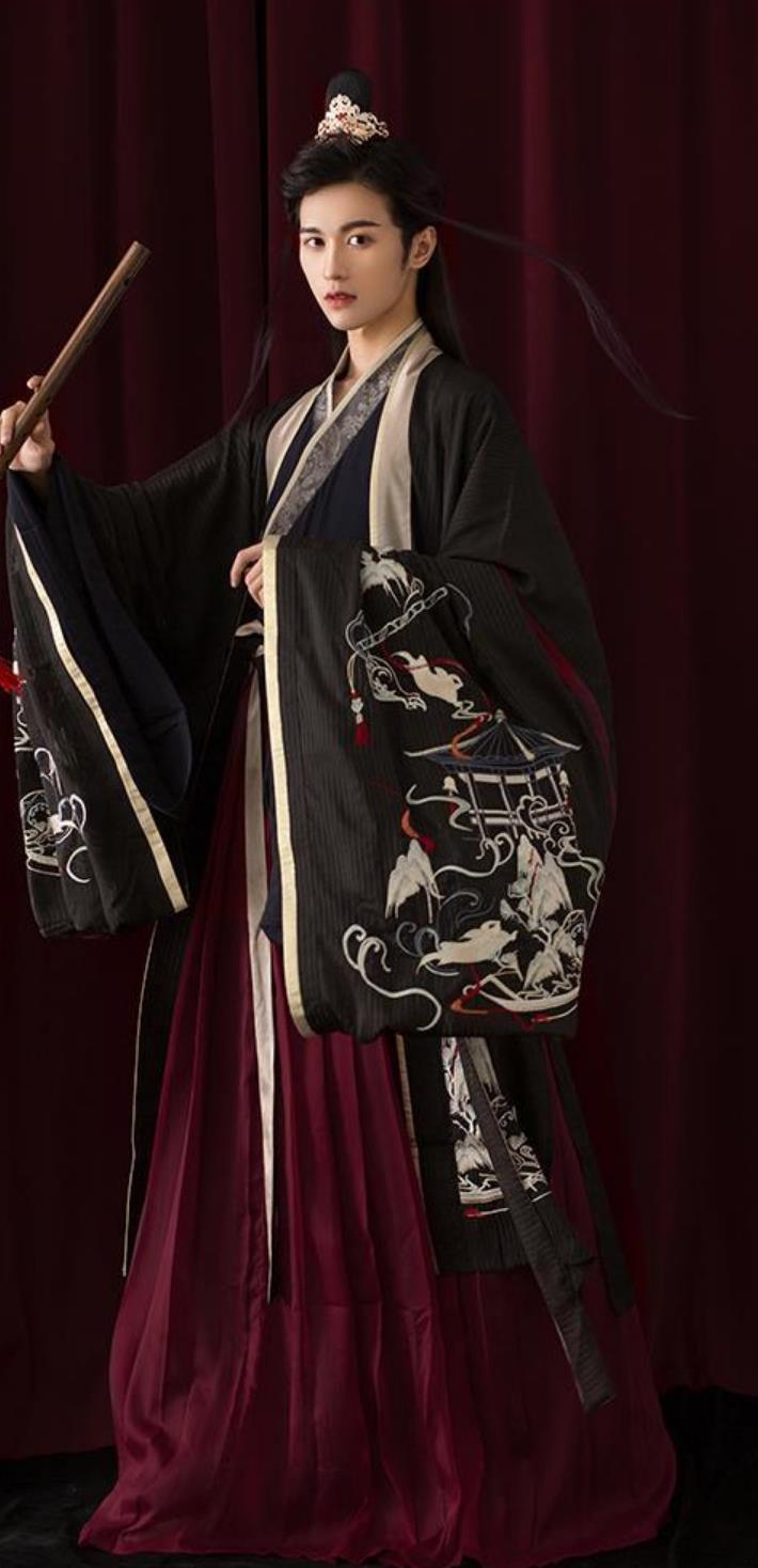 China Travel Photography Jin Dynasty Hero Costume The Untamed Wei Wuxian Traditional Hanfu Ancient China Wuxia Swordsman Clothing