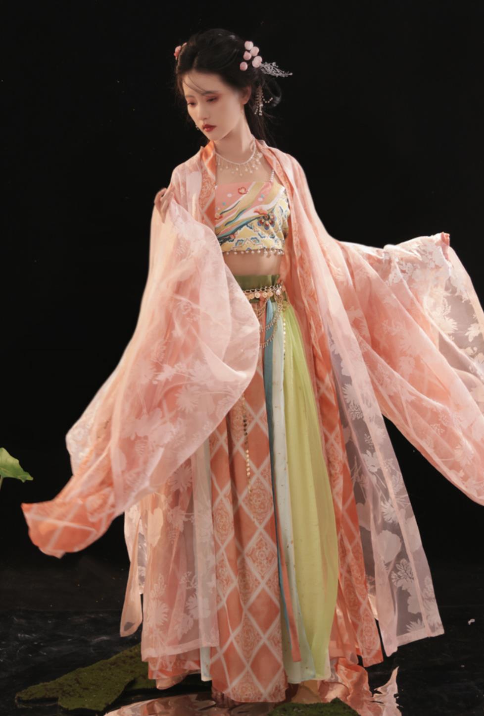 Chinese Tang Dynasty Princess Dress Traditional Hanfu Ancient China Fairy Clothing