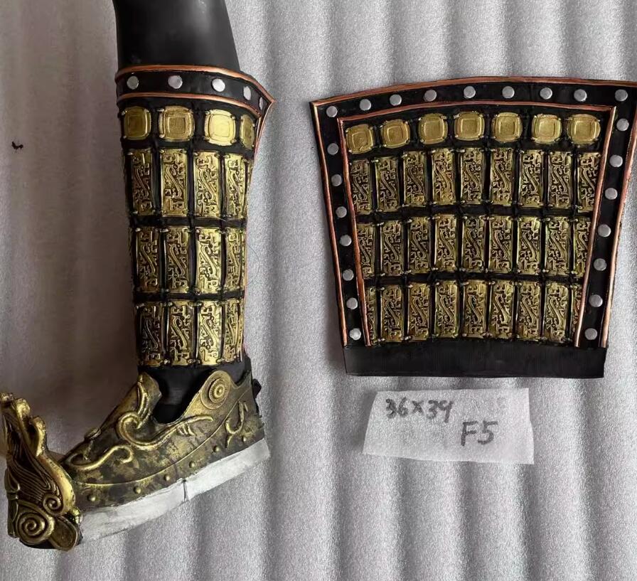 Handmade Chinese Armor Greaves Ancient China General Shin Guard