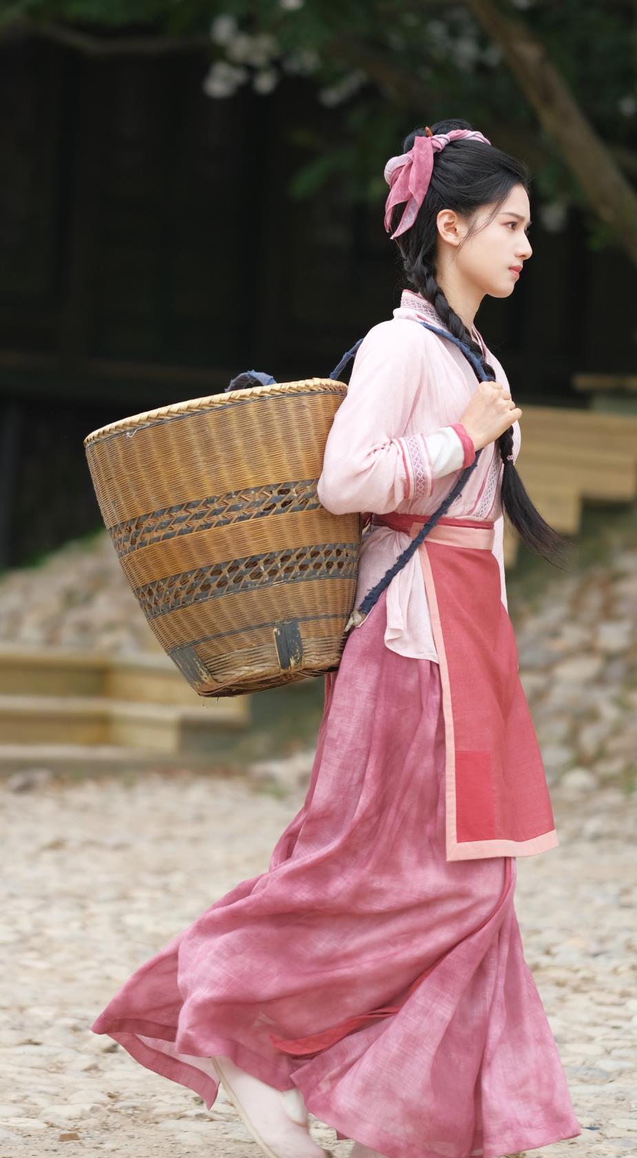Ancient China Peasant Woman Clothing TV Series Blossoms in Adversity Hua Zhi Costume