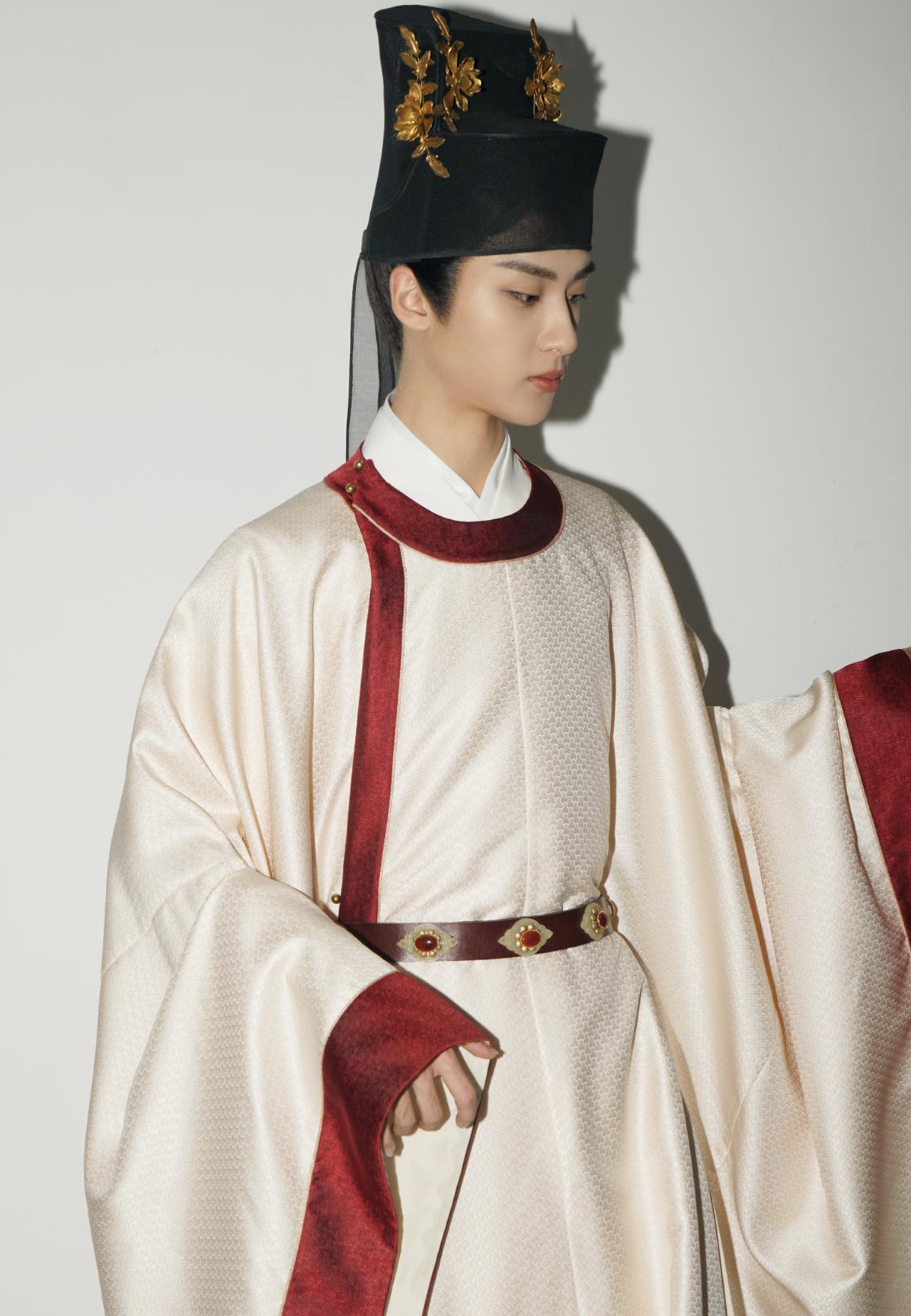 Ancient China Scholar Clothing Traditional Song Dynasty Male Hanfu Chinese TV Series Blossoms in Adversity Young Childe Shen Huan Costume