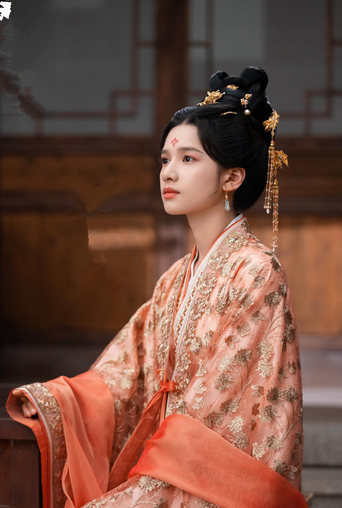 Traditional Hanfu Dress Chinese TV Series Blossoms in Adversity Hua Zhi Costume Ancient China Noble Lady Clothing