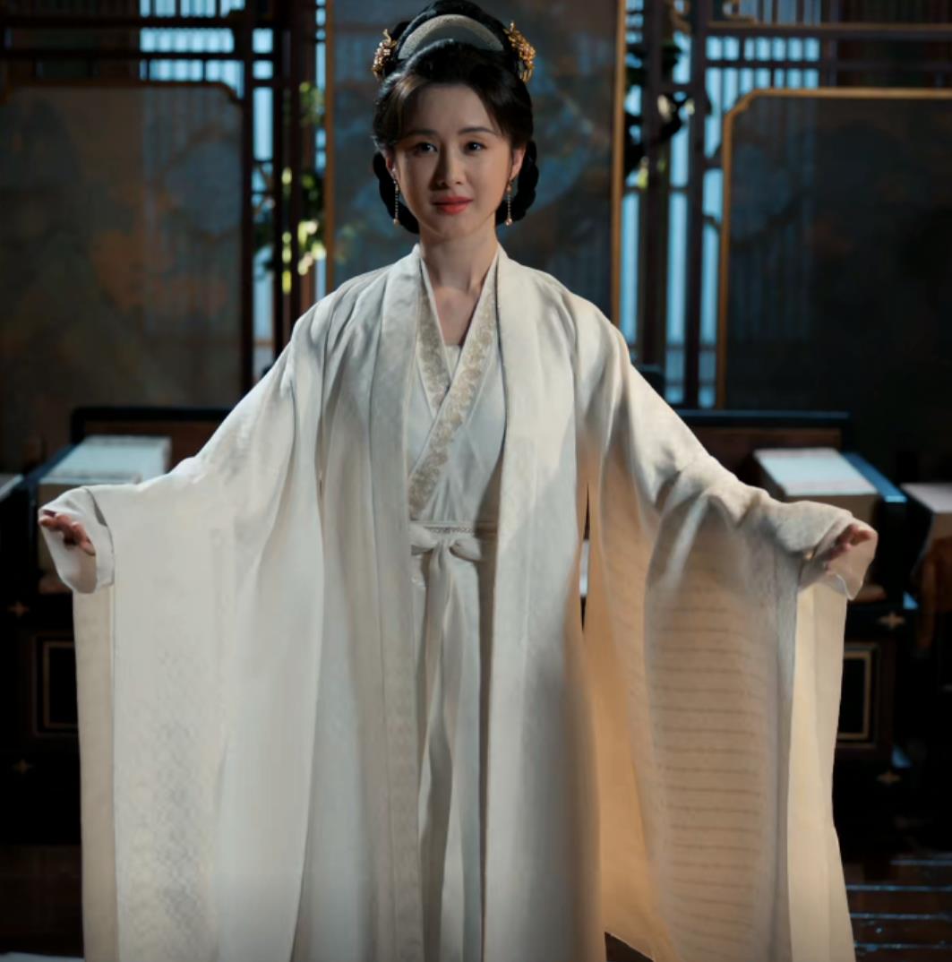 Chinese TV Series Blossoms in Adversity Princess Consort Zhou Costume Ancient China Countess Clothing Traditional White Hanfu Dress