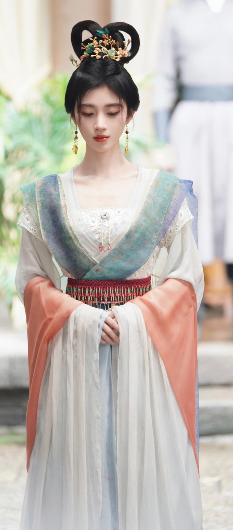 Chinese TV Series In Blossom Dance Lady Shangguan Zhi Costume Ancient China Beauty Clothing Traditional Hanfu Dress