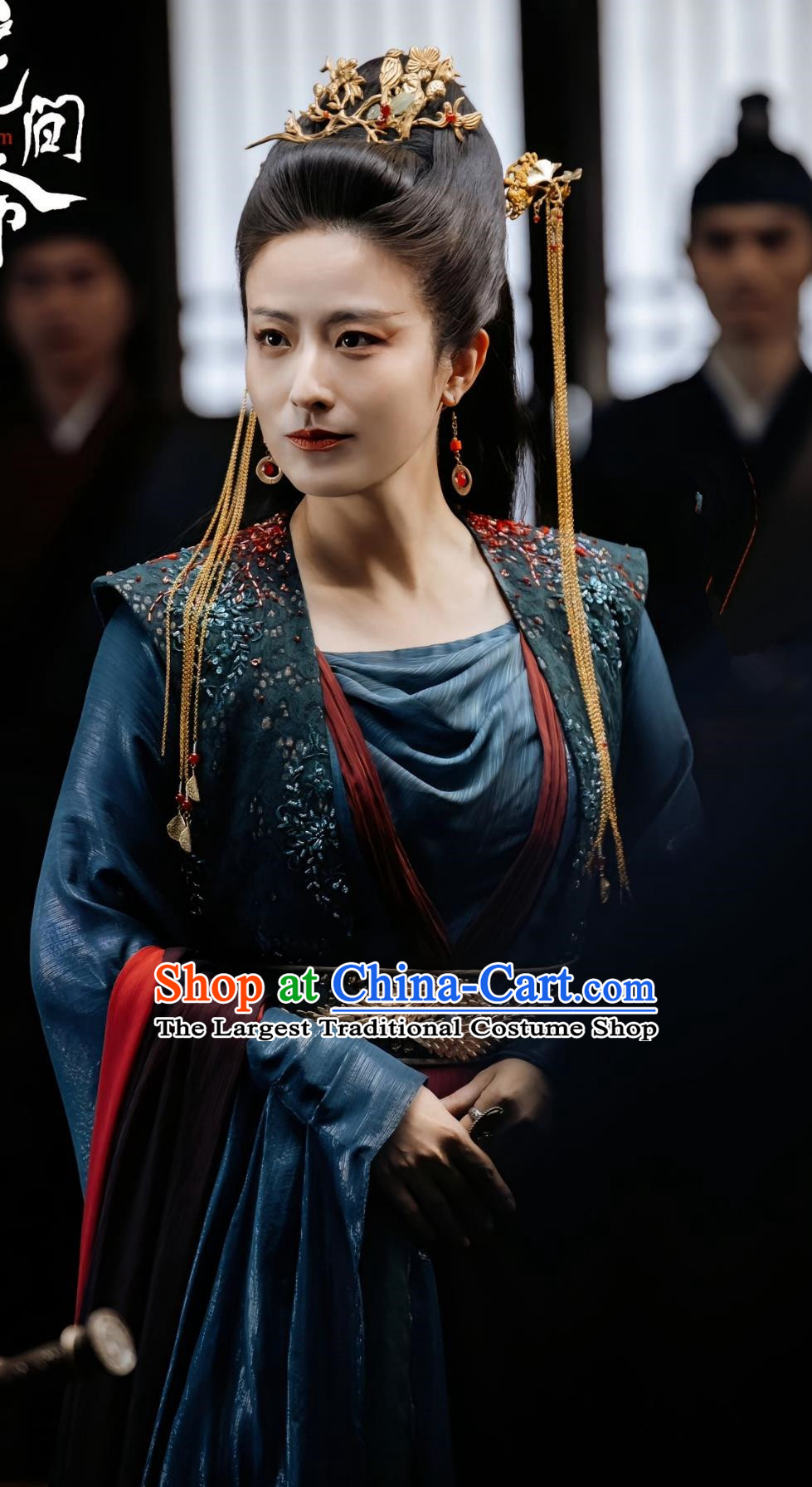 Ancient China Swordswoman Clothing Traditional Hanfu Chinese TV Series In Blossom Heroine Qing Di Dress