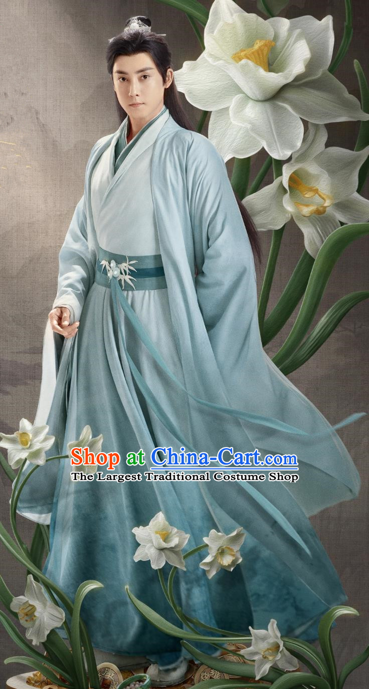 Chinese TV Series In Blossom Childe Shangguan Lan Costume Ancient China Swordsman Clothing Traditional Mens Hanfu