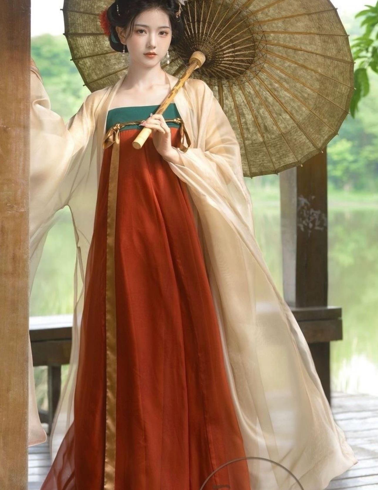 Ancient China Empress Clothing Traditional Hanfu Chinese Tang Dynasty Magnificent Concubine Yang Dress