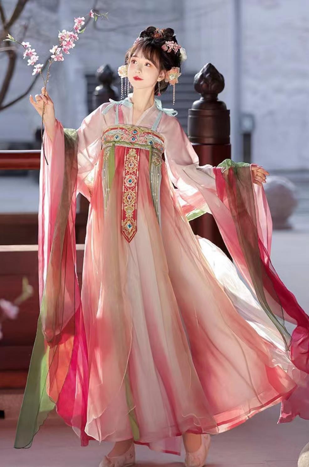 Ancient China Royal Princess Clothing Traditional Hanfu Ruqun Chinese Tang Dynasty Court Lady Dress