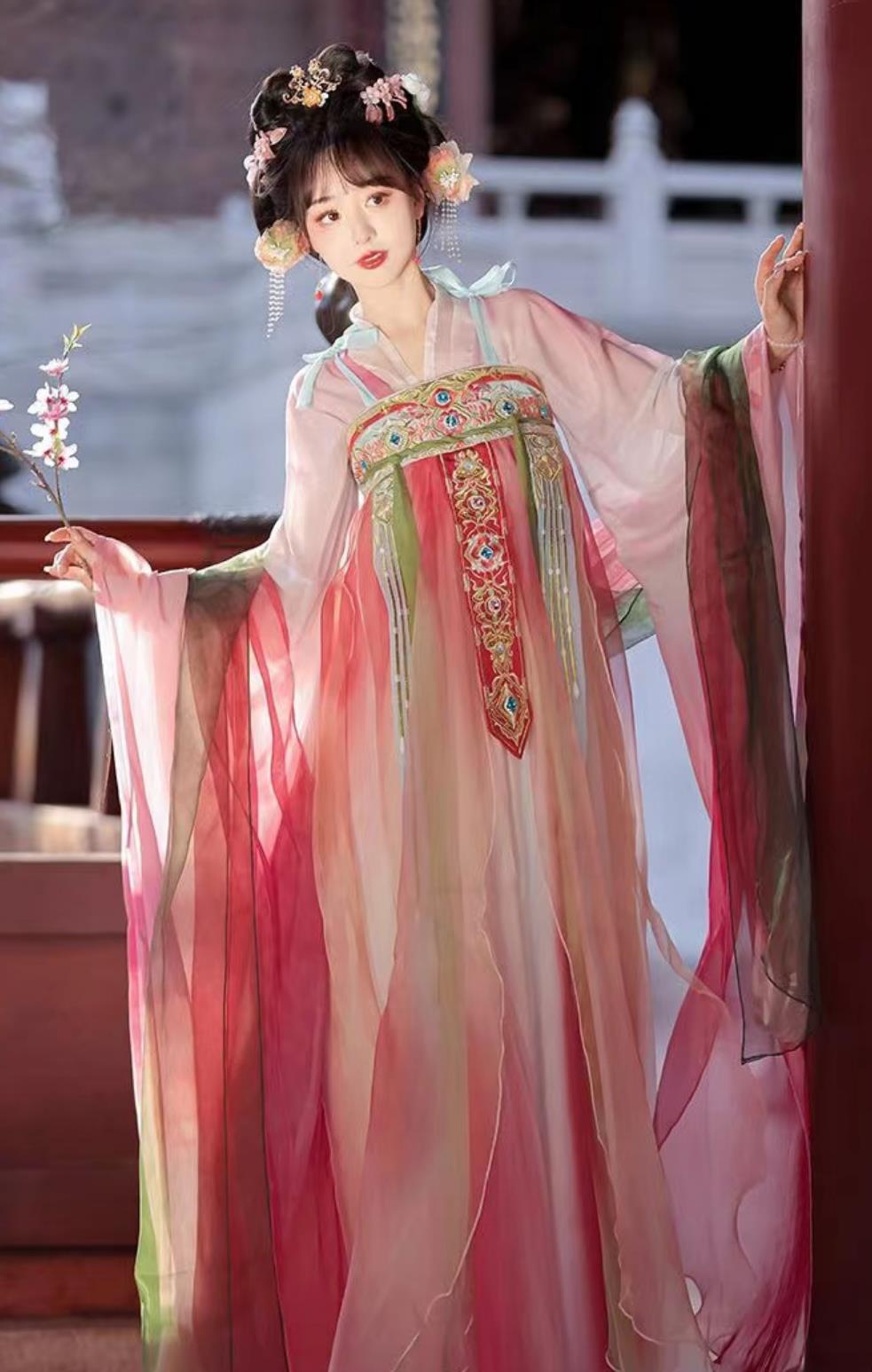 Ancient China Royal Princess Clothing Traditional Hanfu Ruqun Chinese Tang Dynasty Court Lady Dress