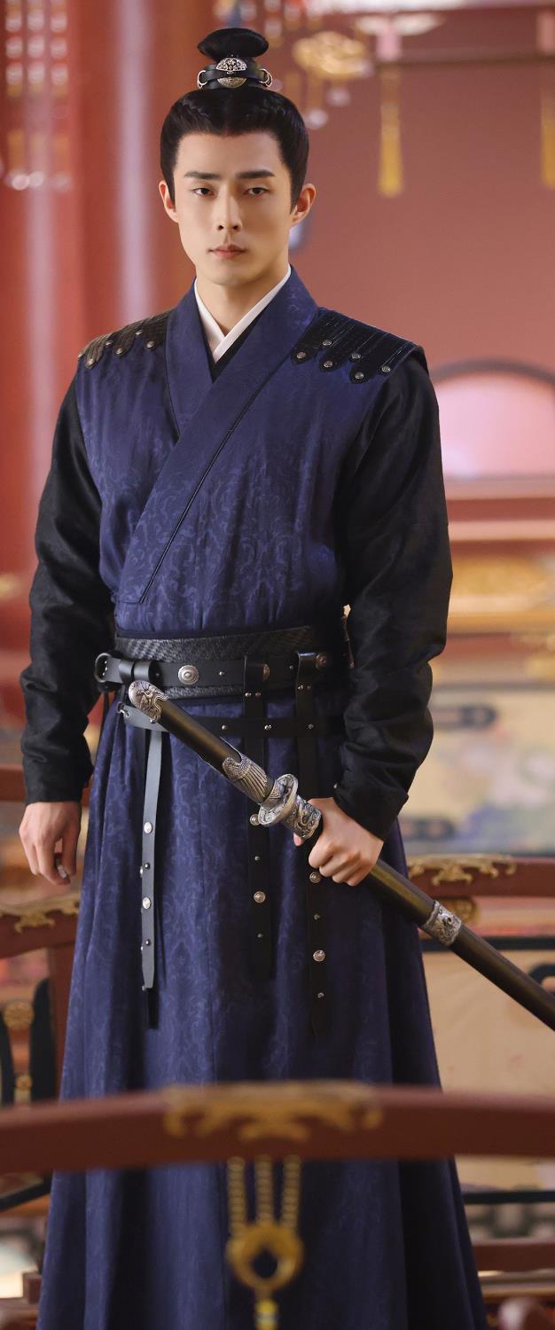Ancient China Swordsman Clothing Traditional Male Hanfu TV Series The Legend of An Le Imperial Bodyguard Mo Bei Costume