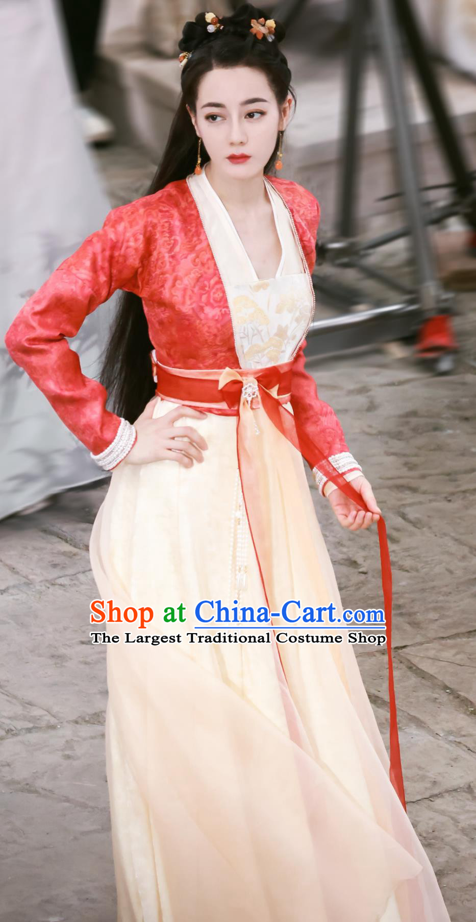 Ancient China Swordswoman Clothing Traditional Woman Hanfu TV Series The Legend of An Le Heroine Ren An Le Dress