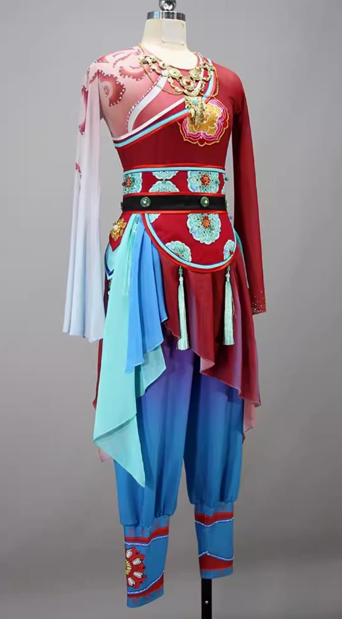 China Zhezhi Dance Outfit Chinese Dance Contest Program Fang Hua Dunhuang Flying Apsaras Dance Replica Costume