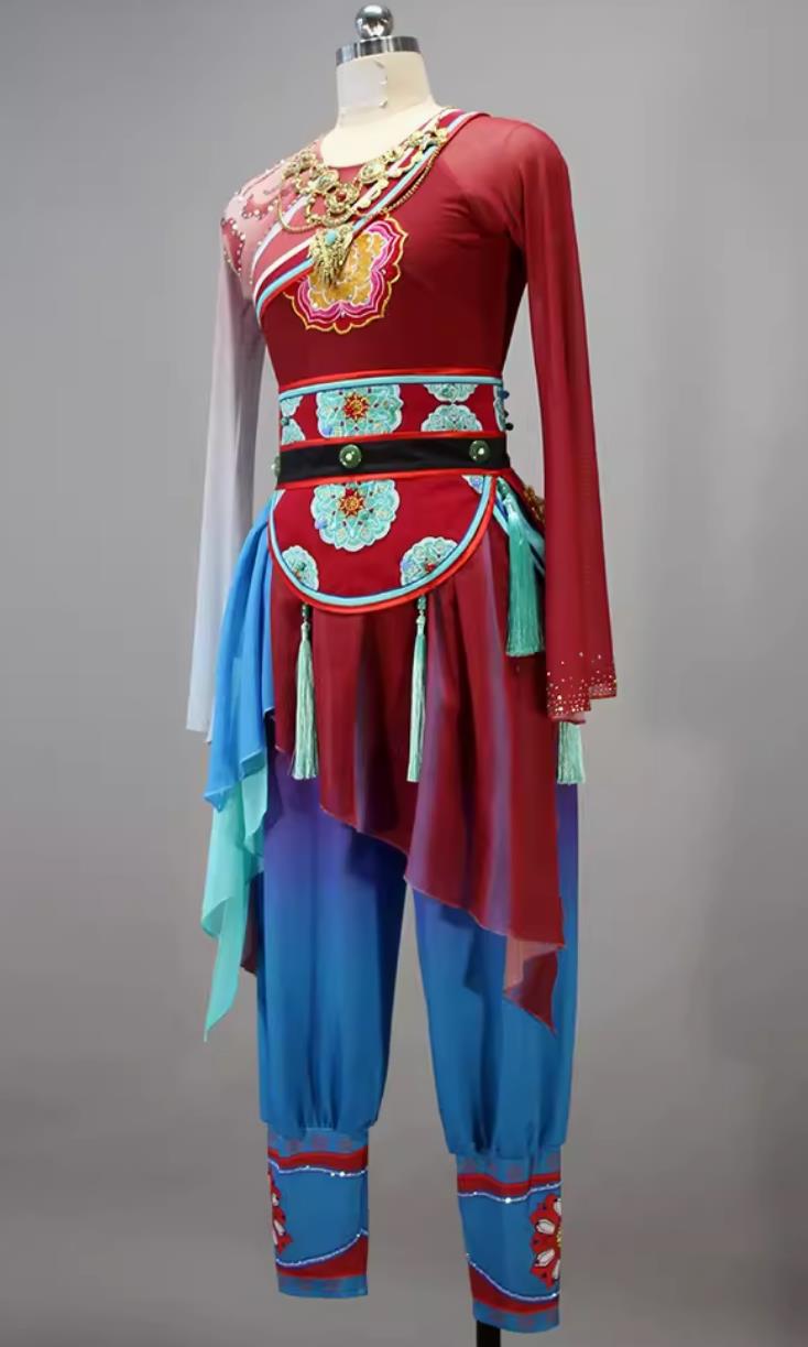 China Zhezhi Dance Outfit Chinese Dance Contest Program Fang Hua Dunhuang Flying Apsaras Dance Replica Costume