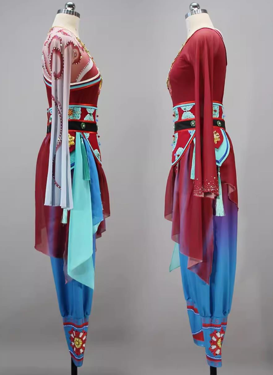China Zhezhi Dance Outfit Chinese Dance Contest Program Fang Hua Dunhuang Flying Apsaras Dance Replica Costume