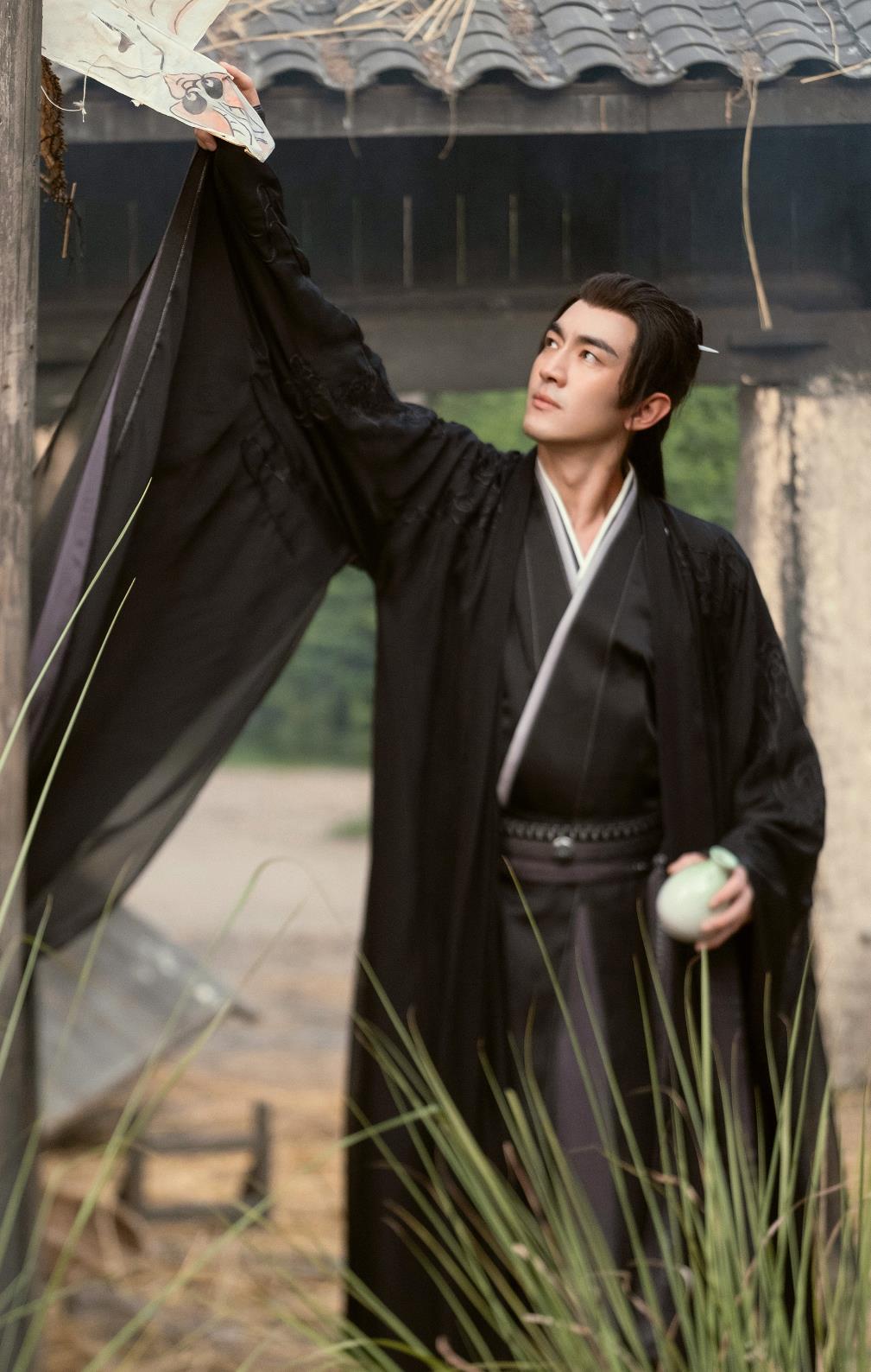 Chinese TV Series The Legend Of Shen Li Immortal Xing Zhi Black Clothing Ancient China General Garment Costume