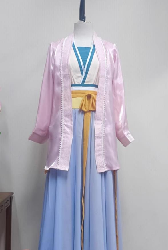 Chinese Classical Dance Jin Zhao Hua Kai Costume Women Group Performance Dress China Han Tang Dance Clothing