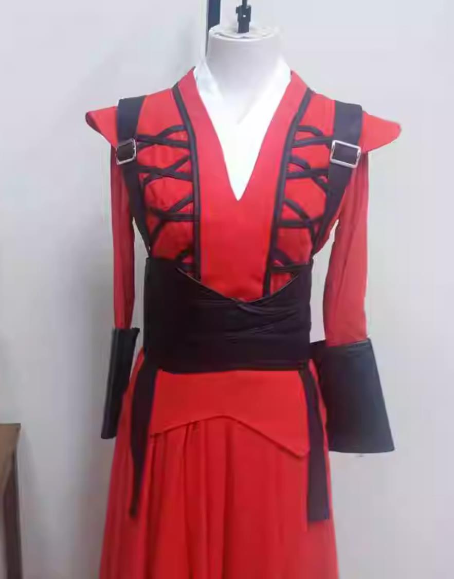 China Sword Dance Clothing Chinese Ancient Swordswoman Costume Women Wu Xia Performance Red Dress