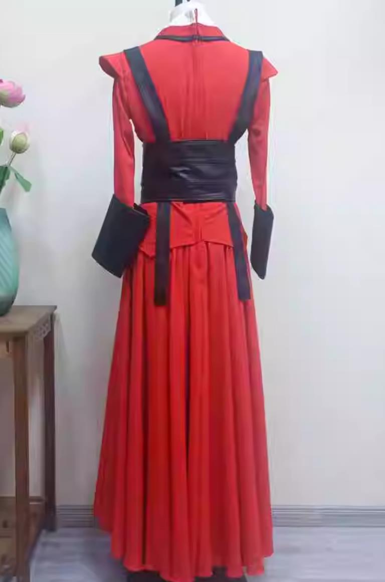 China Sword Dance Clothing Chinese Ancient Swordswoman Costume Women Wu Xia Performance Red Dress