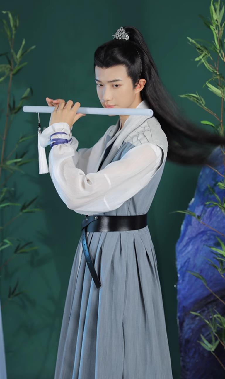 Chinese Song Dynasty Swordsman Costume Traditional Male Clothing Ancient China Young Hero Hanfu